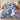 Painterly Blue Christmas Grove comforter set with 2 matching pillowcases on a bed in a festive bedroom
