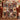 Thanksgiving family photo fleece throw with maple leaf quilt blocks on an armchair