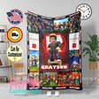 Blankets Personalized Animation Gaming Boys Blanket | Custom Name Photo Blanket