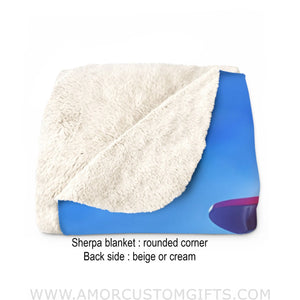 Blankets Personalized Barbi Surfing Blanket | Custom Name & Face Girl Blanket