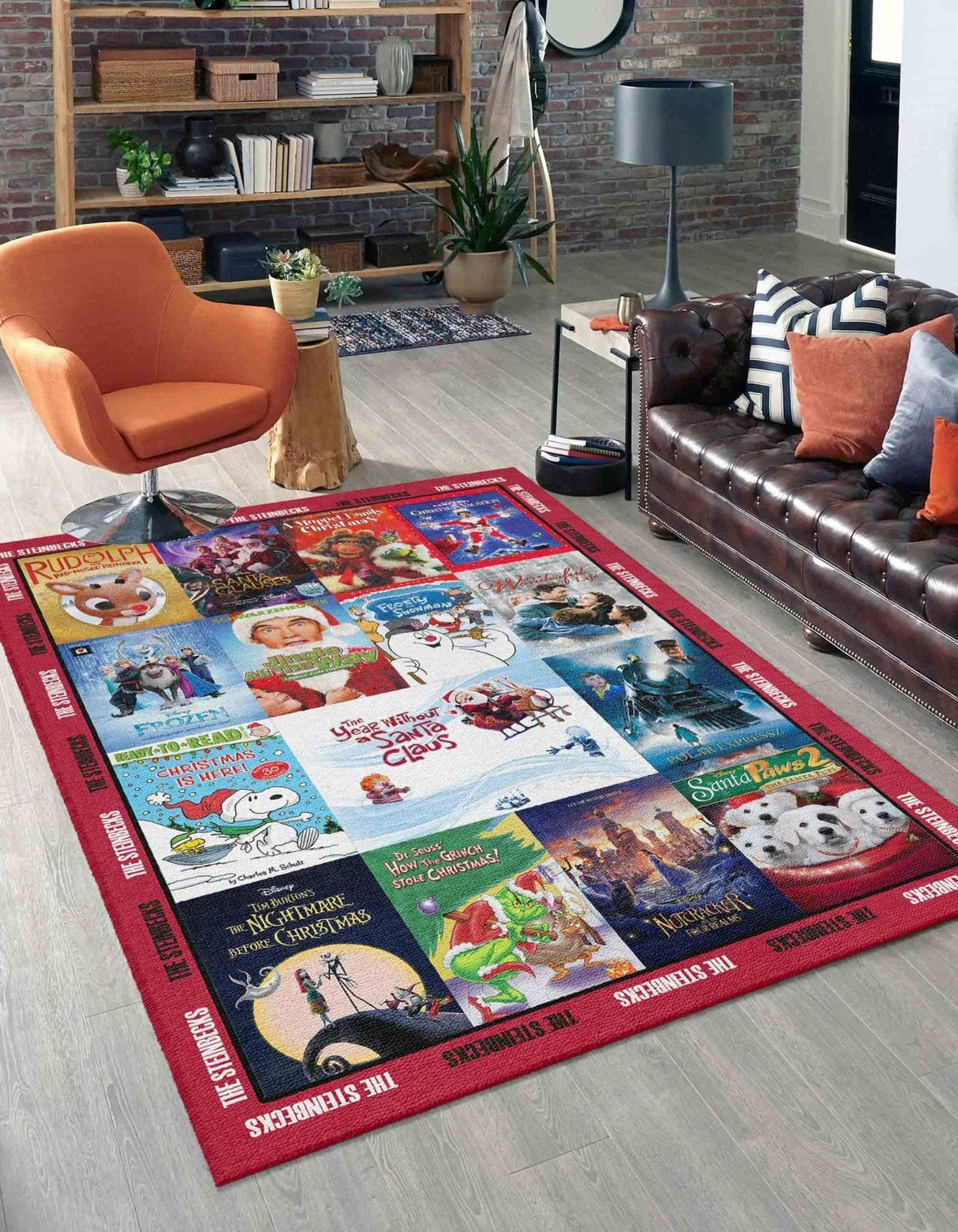 Mats & Rugs Personalized Christmas Movies Rug / Floormat | Personalized Home Carpet, Mat, Home Decor