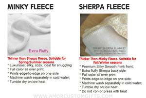 Blankets Personalized ELF Girl 2 Photo Blanket | Custom Face & Name Blanket For Girls