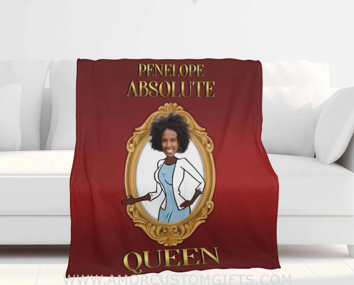 Personalized Face & Name Mother’s Absolute Queen Summer Blanket Blankets