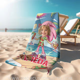 Personalized Face & Name Summer Amy Rose Wear Hawaiian Shirt Beach Towel Towels