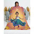 Blankets Personalized Fairy Tale Encanto Blanket | Custom Name & Face Girl Encanto Blanket