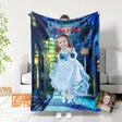 Blankets Personalized Fairy Tale Princess Cinderella 3 Blanket | Custom Girl Princess Blanket,  Customized Blanket