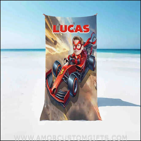 Towels Personalized Flash Motorcycle Beach Towel