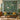 Frog Lily Pool botanical woven blanket shown without a name as a wall tapestry