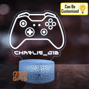 Personalized Game Tag Night Lights - Game Tag Acrylic Table LED Lamp For Teens, Adults Gifts