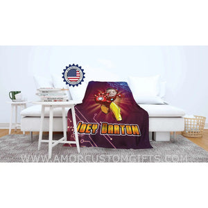Blankets Personalized Iron Boy Blanket | Custom Armored Superhero Blanket