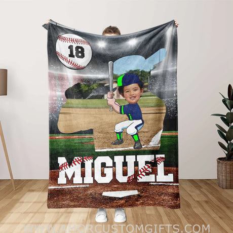 Blankets Personalized Little Baseball Boy 3 Blanket | Custom Boy Blanket,  Customized Blanket