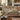 Medlar Hedgerow woven blanket draped over a sofa or armchair