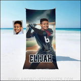 Towels Personalized MLB Arizona Baseball Boy Diamondbacks Photo Beach Towel