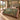 Mossy Stag and Doe Woodland botanical woven blanket spread across a bed