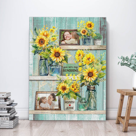 Posters, Prints, & Visual Artwork Personalized Mother's Day You Are My Sunshine - Custom Photo Poster Canvas Print
