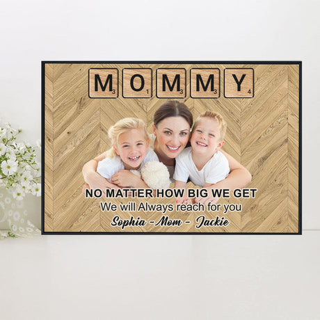 Posters, Prints, & Visual Artwork Personalized Mother's Day Mommy - Custom Photo & Name Poster Canvas Print