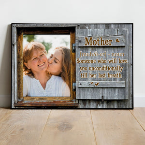 Posters, Prints, & Visual Artwork Personalized Mother's Day Mother Definition - Custom Photo Poster Canvas Print