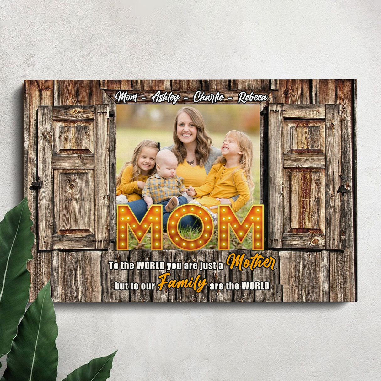 Posters, Prints, & Visual Artwork Personalized Mother's Day You Are A Mother - Custom Photo & Name Poster Canvas Print