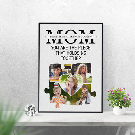 Posters, Prints, & Visual Artwork Personalized Mother's Day Custom Photo Puzzle - Custom Photo Poster Canvas Print
