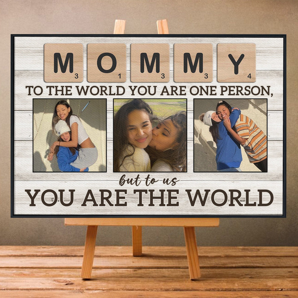 Posters, Prints, & Visual Artwork Personalized Mother's Day Mommy - Custom Photo Poster Canvas Print