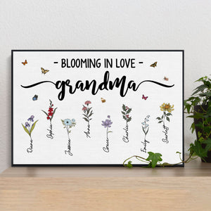 Posters, Prints, & Visual Artwork Personalized Mothers Day Grandma's Garden - Custom Name Poster Canvas Print