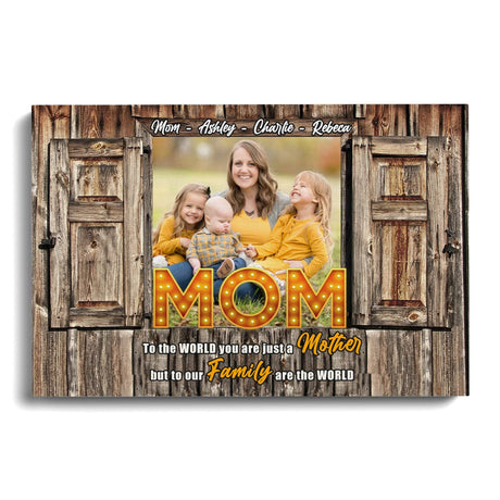 Posters, Prints, & Visual Artwork Personalized Mother's Day You Are A Mother - Custom Photo & Name Poster Canvas Print