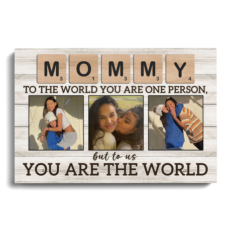Posters, Prints, & Visual Artwork Personalized Mother's Day Mommy - Custom Photo Poster Canvas Print
