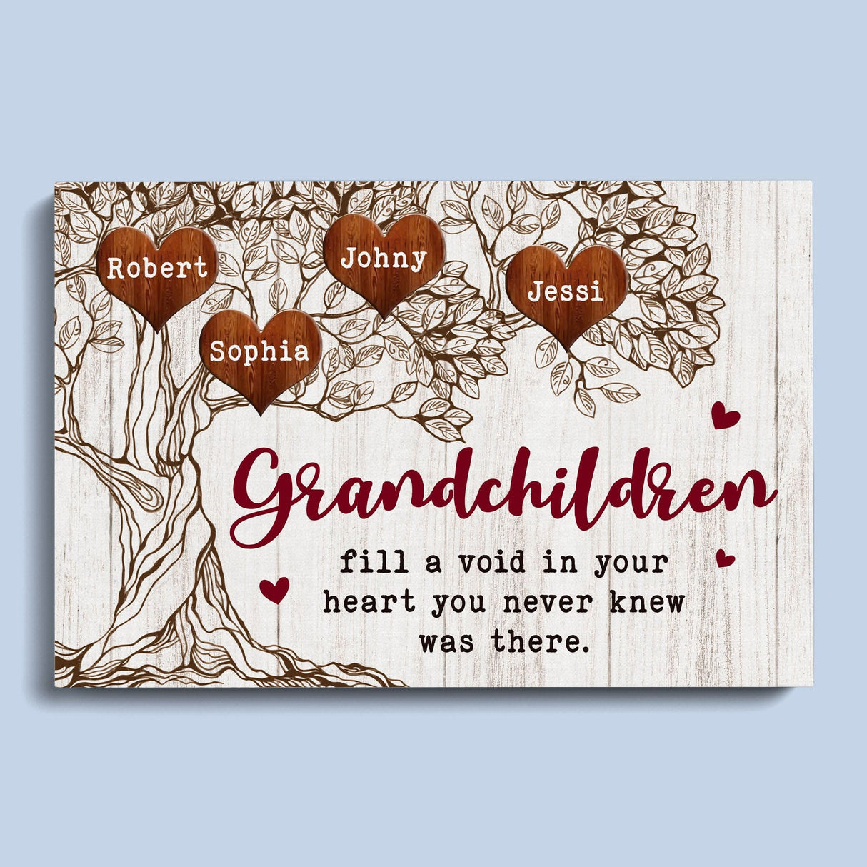 Posters, Prints, & Visual Artwork Personalized Mother's Day Grandchildren - Custom Name Poster Canvas Print