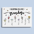 Posters, Prints, & Visual Artwork Personalized Mothers Day Grandma's Garden - Custom Name Poster Canvas Print