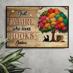 Posters, Prints, & Visual Artwork Personalized Home Decor Book Lovers - Custom Name Poster Canvas Print