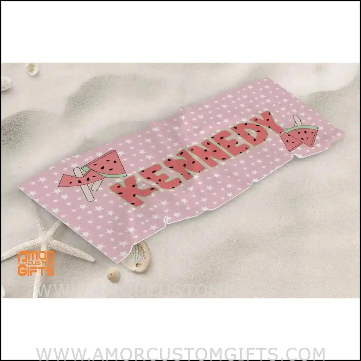 Towels Personalized Name Summer Watermelon On Beach Towel