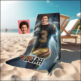 Towels Personalized NCAA USC Baseball Boy Trojans Photo Beach Towel