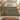 Peacock Laurel botanical woven blanket spread across a bed
