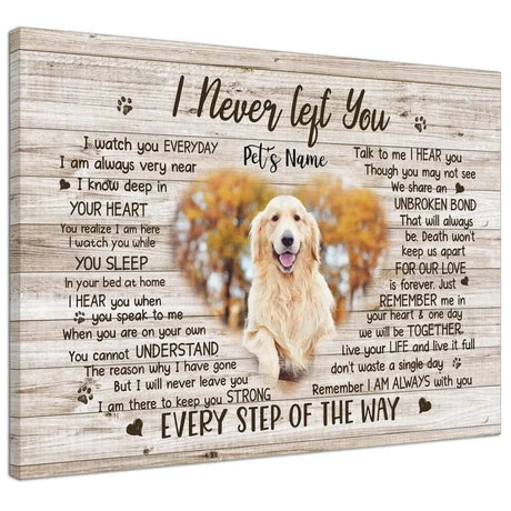 Posters, Prints, & Visual Artwork Personalized Photo Canvas Prints, Choose Quote Dog Loss Gifts, Pet Memorial Gifts, Dog Sympathy, The Moment That You Left Me