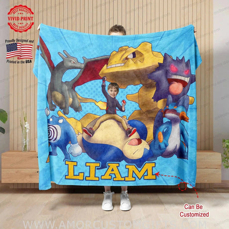 Blankets Personalized PK Trainer 2 Blanket | Custom PK Trainer Squad Boy Blanket,  Customized Blanket