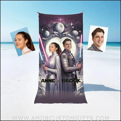Towels Personalized Sci-fi Saga Star Wars Couple Beach Towel