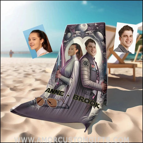 Towels Personalized Sci-fi Saga Star Wars Couple Beach Towel