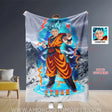 Blankets Personalized Songoku Dragon Ball Blue Ice Blanket | Custom Face & Name Boy Songoku Blanket,  Customized Blanket