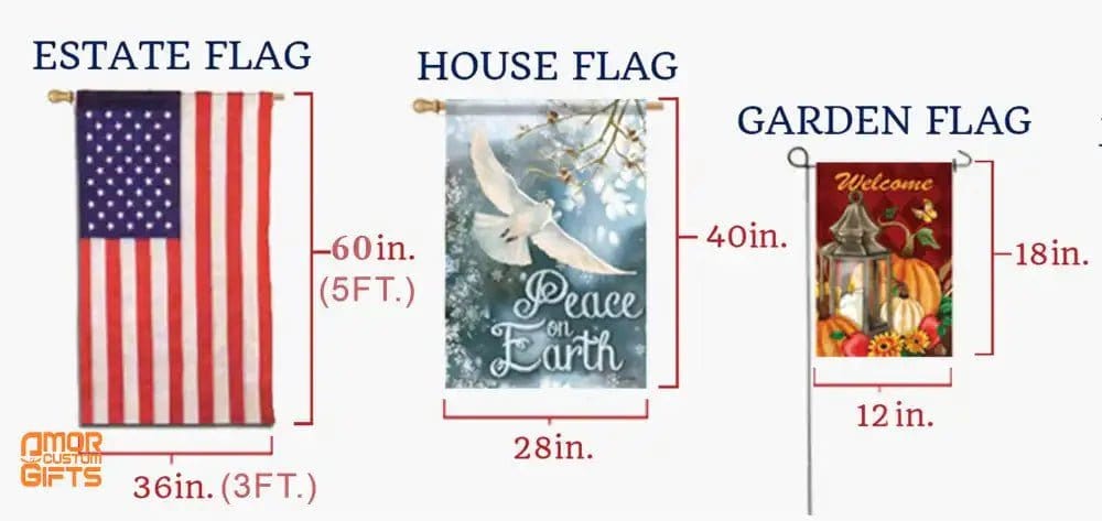 Yard Signs & Flags Personalized St Patrick Garden House Flag | 2 Sides Print | CustomFamily Name Monogram Yard Flag Decor