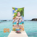 Towels Personalized Summer Body Builder Boy Beach Towel