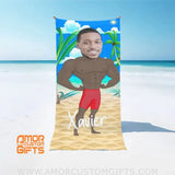 Towels Personalized Summer Funny Guy Beach Towel