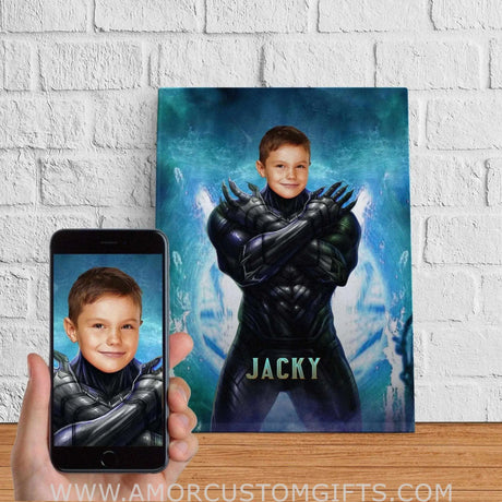 Blankets Personalized Superhero Black Panther Blanket | Custom Boy Superhero Blanket,  Customized Blanket