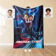 Blankets Personalized Superhero Spiderboy And Gwen Blanket | Custom Superhero Couple Blanket,  Customized Blanket