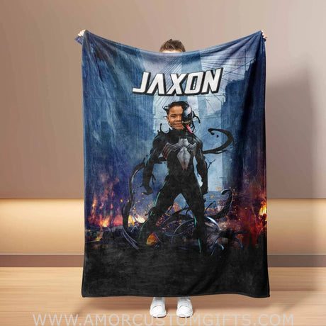 Blankets Personalized Superhero Venom Boy Blanket | Custom Venom Boy Blanket,  Customized Blanket