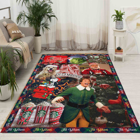 Mats & Rugs Personalized The Christmas Story Rug / Floormat | Personalized Home Carpet, Mat, Home Decor