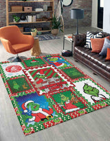 Mats & Rugs Personalized The Grinch Xmas Rug / Floormat | Personalized Home Carpet, Mat, Home Decor