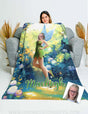Blankets Personalized Tinker Bell Princess Girl Photo Blanket | Custom Name & Face Girl Blanket