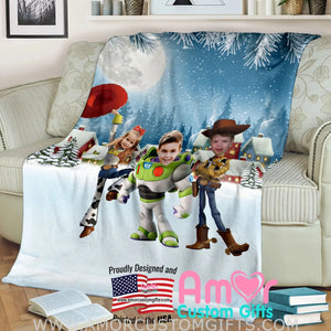 Blankets Personalized Toy Story Blanket | Custom Face & Name Boy Girl Blanket,  Customized Blanket