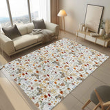 Mats & Rugs Personalized Vintage Monarch Butterfly & Floral Rug / Floormat | Pattern Checker Thin Area Rug , Floormat