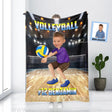 Blankets Personalized Volleyball Blanket | Custom Volleyball Lovers Blanket For Baby Boys